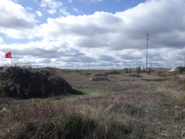 Amplio campo de paintball